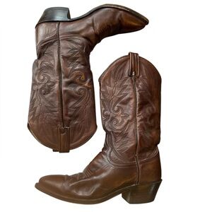 Dan Post Milwaukee cowboy boots western stitching size 8